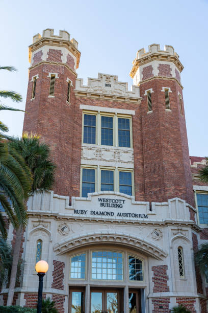 westcott building e ruby diamond auditorium nel campus della florida state university - florida state foto e immagini stock