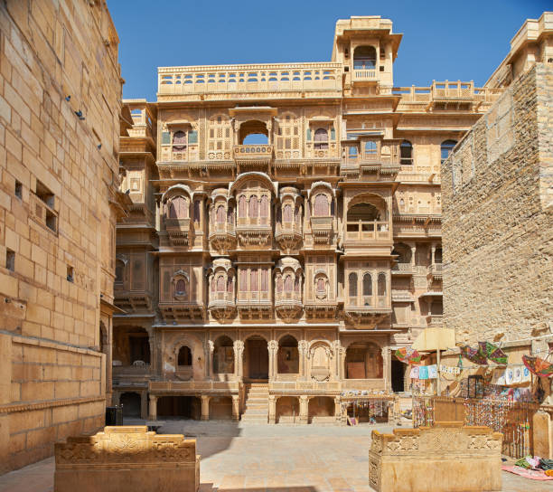 istock Gadi Sagar temple on Gadisar lake Jaisalmer, India. 1207779613