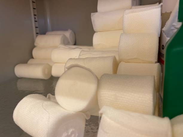 istock Bandages in medical cabinet 1207780135
