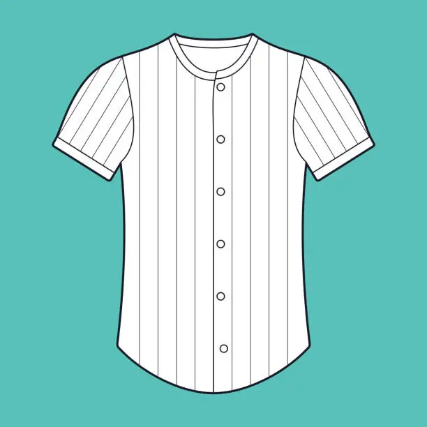 Vector illustration of Baseball Jersey