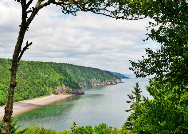Bay between New Brunswick and Nova Scotia, known for its very high tides.