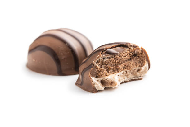 istock Praline bonbons. Chocolate truffles. 1207785167