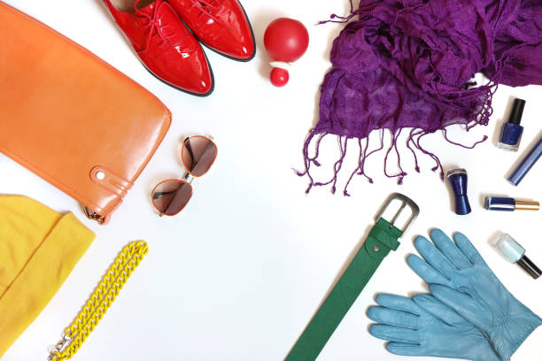 istock Rainbow collection of clothing. 1207801250