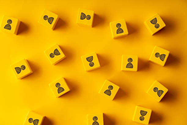 istock Business & HR puzzle colorful cube 1207803511
