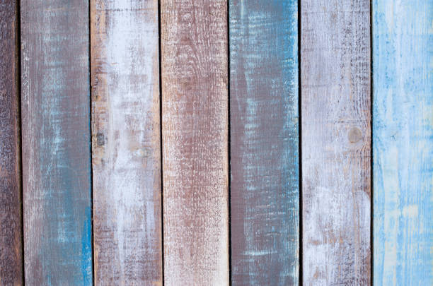 istock Colorful new wooden wall closeup 1207803772