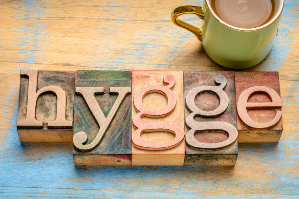 istock hygge word - Danish cozy lifestyle concept 1207805456