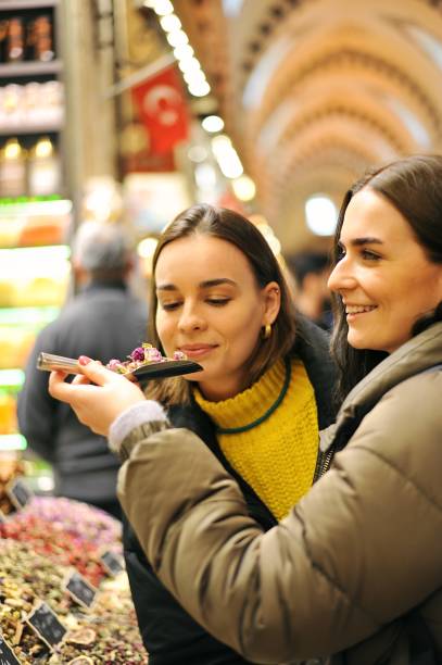 istock Tourists exploring the Spice Bazaar in Istanbul 1207822365