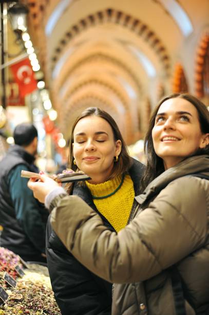 istock Tourists exploring the Spice Bazaar in Istanbul 1207822411
