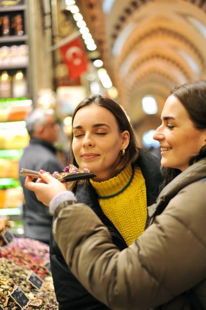 istock Tourists exploring the Spice Bazaar in Istanbul 1207822442