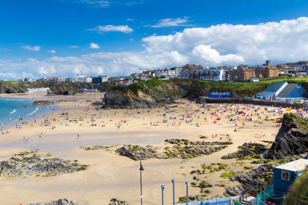 istock Towan beach Newquay Cornwall England 1207825324