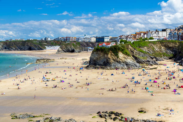 istock Towan beach Newquay Cornwall England 1207825390