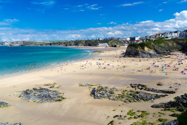 istock Towan beach Newquay Cornwall England 1207825512