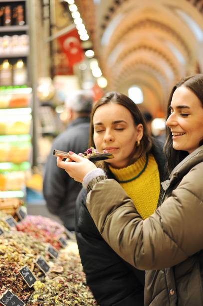 istock Tourists exploring the Spice Bazaar in Istanbul 1207825982