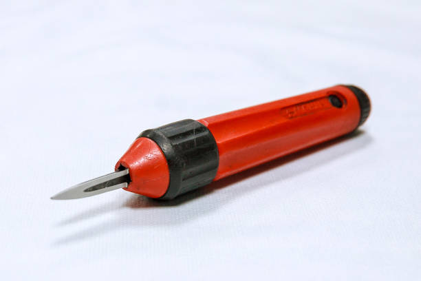 istock Metal Deburring Tool. Burr Remover Hand Tool for Wood, Aluminum, Copper and Plastic 1207832103