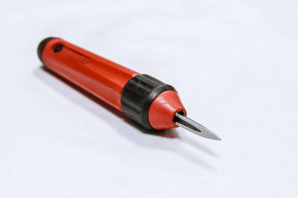 istock Metal Deburring Tool. Burr Remover Hand Tool for Wood, Aluminum, Copper and Plastic 1207832105