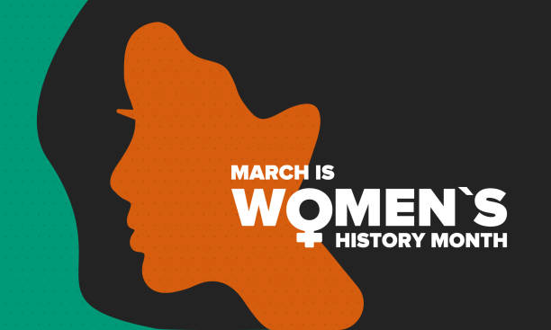 Women's History Month. Celebrated annual in March, to mark women’s contribution to history. Female symbol. Women's rights. Girl power in world. Poster, postcard, banner. Vector illustration Women's History Month. Celebrated annual in March, to mark women’s contribution to history. Female symbol. Women's rights. Girl power in world. Poster, postcard, banner. Vector illustration womens rights stock illustrations