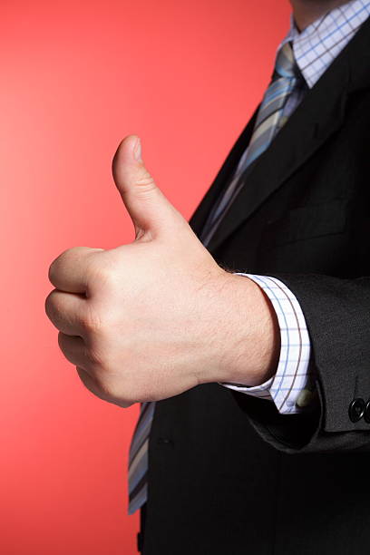 istock Business man showing thumb up 120785403