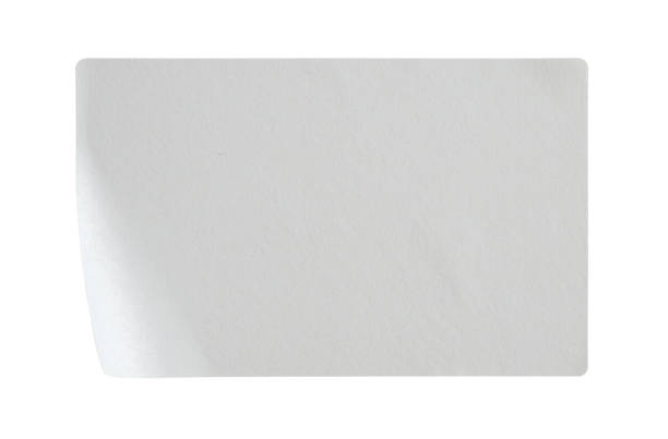 istock Paper sticker label isolated on white background 1207857011