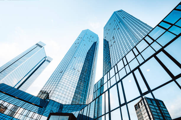 istock Modern skyscrapers in business district 1207857926