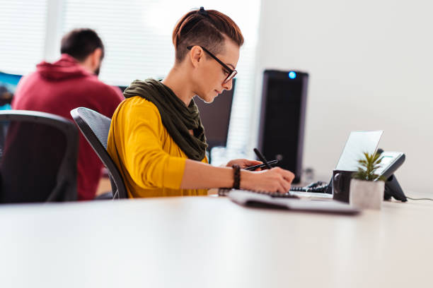 istock Businesswoman working in the office 1207858486