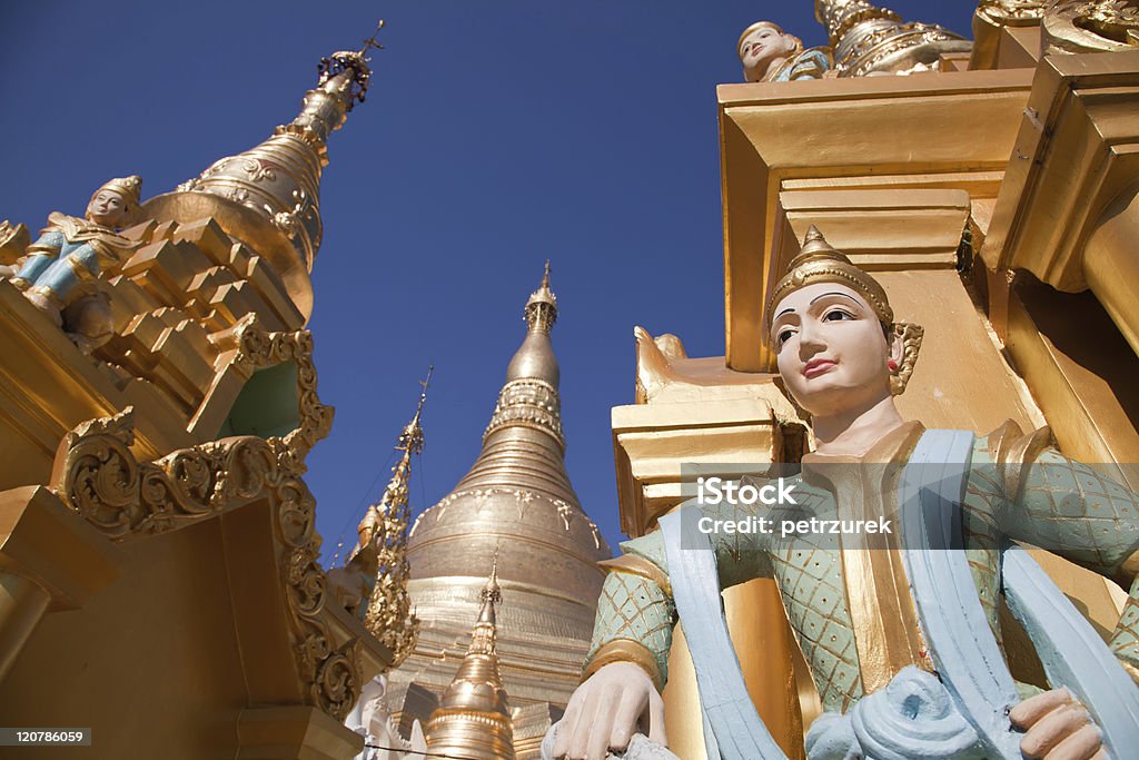 Pagode Schwedagon - Foto de stock de Antigo royalty-free