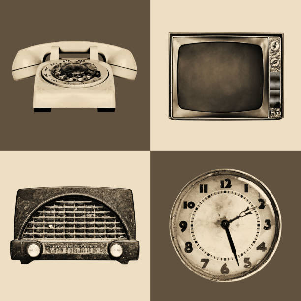 Yesterday's Technology Yesterday's analogue technology. radio broadcasting photos stock pictures, royalty-free photos & images