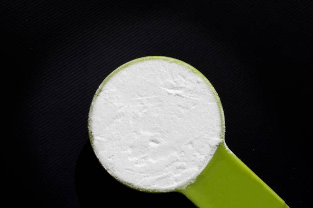 istock Close-up of potato starch,a tablespoonful, 1207875719