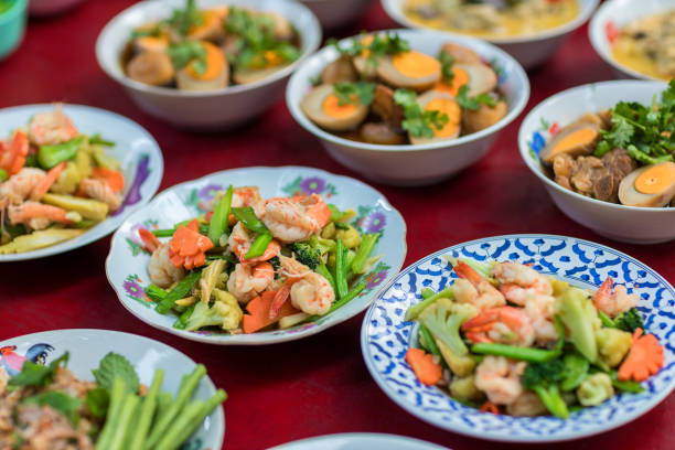 istock Stir fried vegetables in the plate. Mix vegetable on the cooking pan. Selective focus. Healthy stir fried vegetables in the plate and ingredients close up. Fried vegetables Thai style on plate. 1207880822