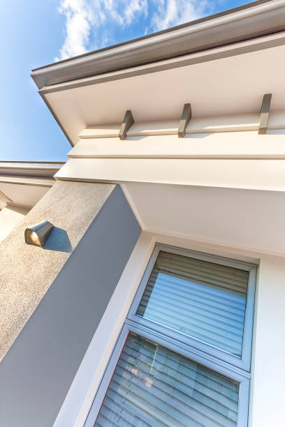 istock High angle view of a modern house with the roof 1207886010