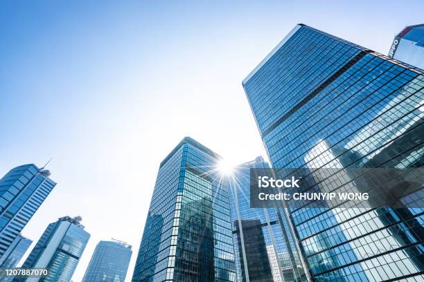 Skyscrapers In Hong Kong Stock Photo - Download Image Now - Office Building Exterior, Building Exterior, Hong Kong