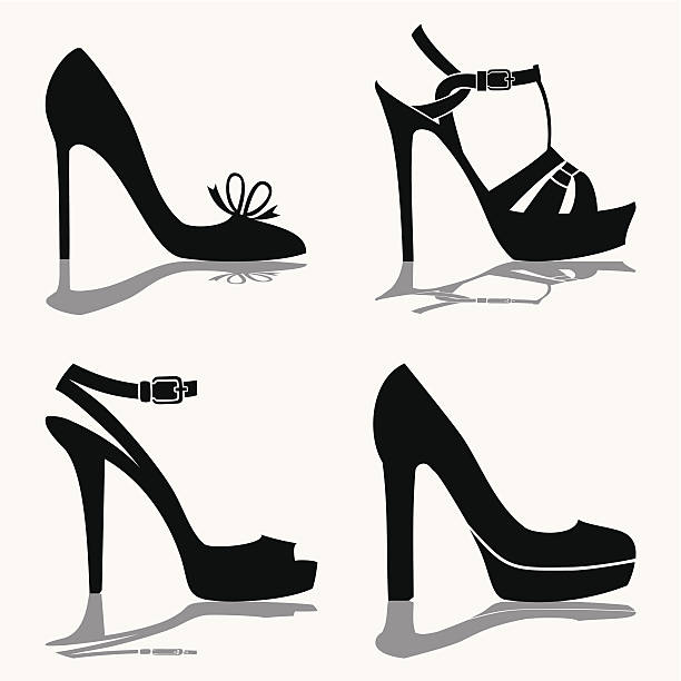 Colección de zapatos - ilustración de arte vectorial