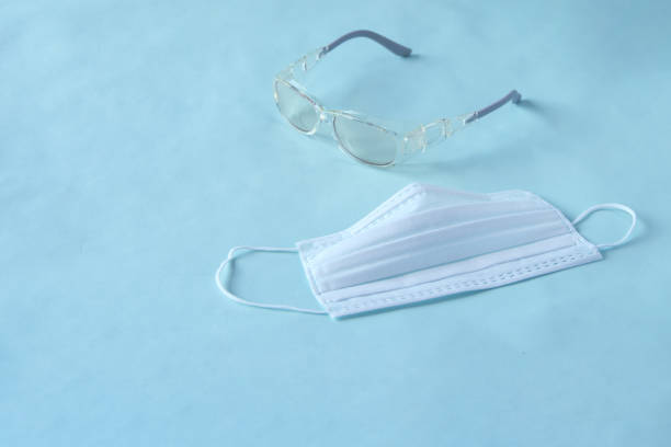 istock Medical goggles and mask（infection prevention） 1207893831