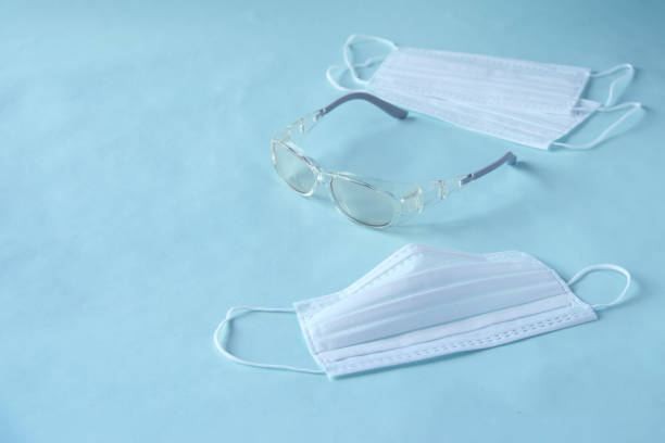 istock Medical goggles and mask（infection prevention） 1207895520