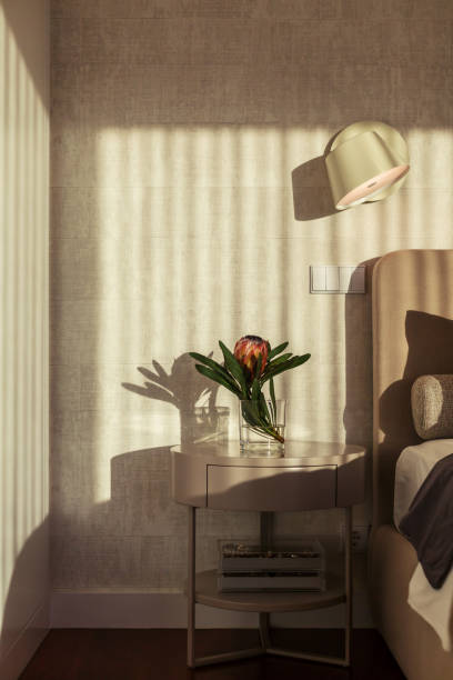 istock Modern Bedroom Minimal style Interior Design 1207900189