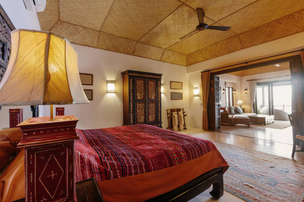 istock Modern bed room interior in Luxury villa. Big space 1207900679