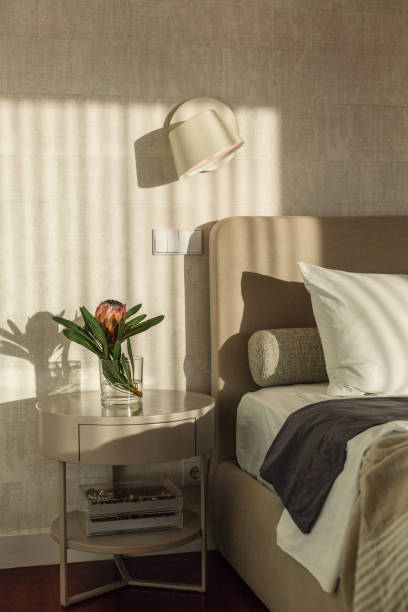 istock Modern Bedroom Minimal style Interior Design 1207901339