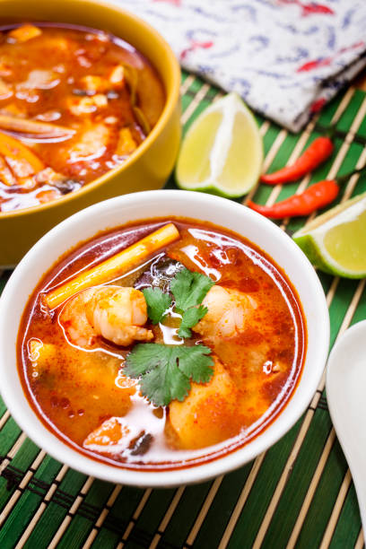 istock Thai shrimp soup, tom yam kung 1207903094