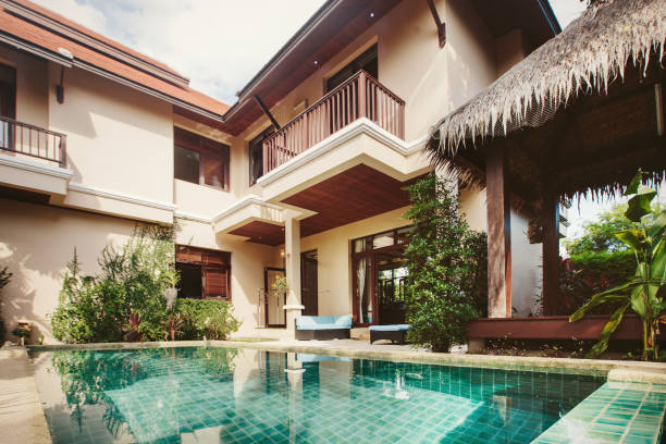 istock luxury villa with swimming pool 1207904815