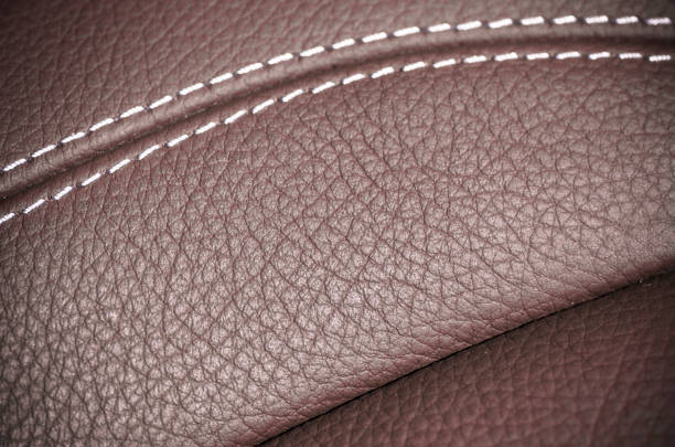 istock Leather interior of the luxury modern car 1207906383
