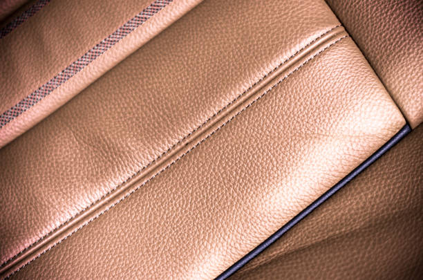 istock Leather interior of the luxury modern car 1207906558