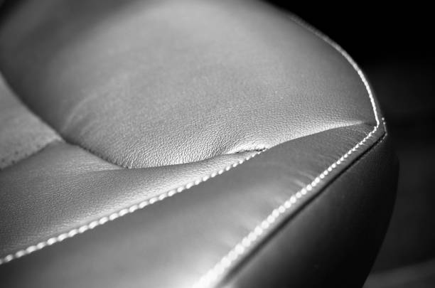 istock Leather interior of the luxury modern car 1207906611