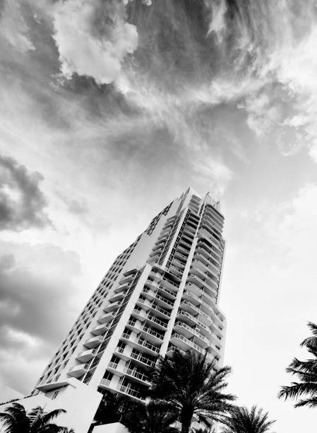 istock Low Angle View of Skyscrapers in Downtown Miami. 1207908709