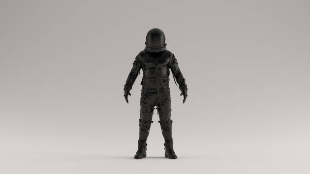 istock Black Retro Spaceman Astronaut Cosmonaut 1207911152