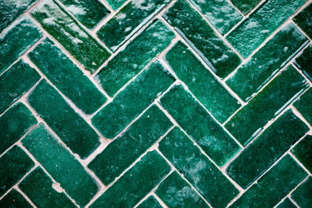 istock Classic Green Ceramic Tiles of Morocco 1207912021