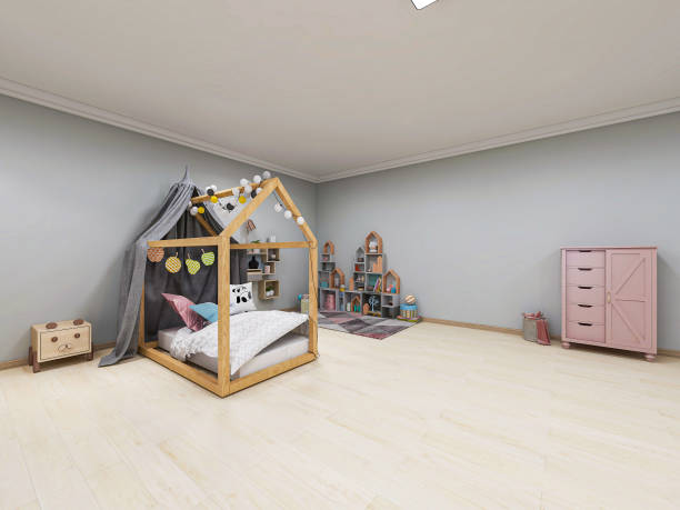 istock Children's bedroom in modern design 1207912940