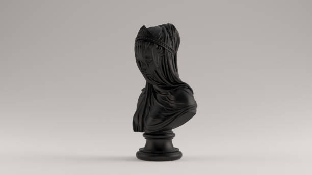 istock Black Woman Bust Sculpture with Drapery 1207913512