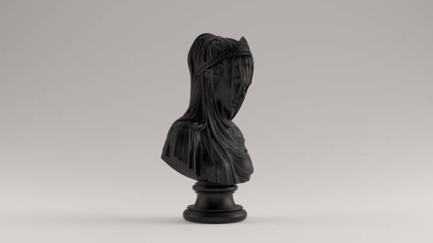 istock Black Woman Bust Sculpture with Drapery 1207914455