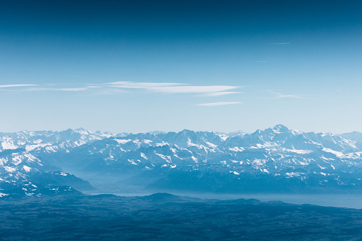 Mont Blanc and Lake Geneva