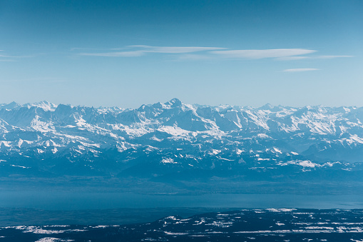 Mont Blanc and Lake Geneva