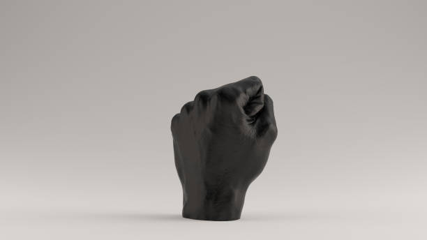 istock Black Raised Clenched Fist Anti Fascist 1207914820
